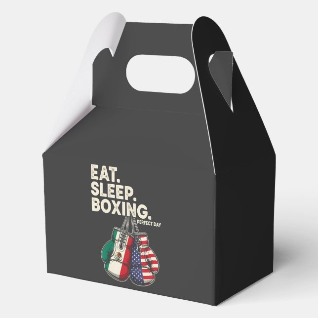 funny eat sleep repeat boxing favour box (Front)