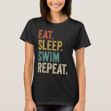Funny Eat Sleep Swim Repeat Swimming Swime
