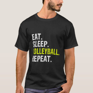Funny Eat Sleep Volleyball Repeat Gift T-Shirt