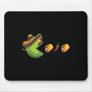 Funny Eating Tacos Cinco De Mayo Boys Kids Woman M Mouse Pad
