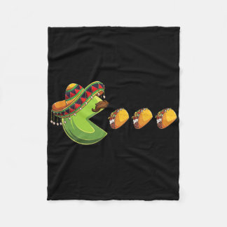 Funny Eatingtacos Cinco De Mayo Boys Kids Boys Men Fleece Blanket