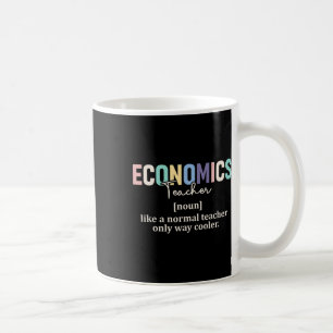 Funny Economics Teacher Definition Retro Back To S Coffee Mug