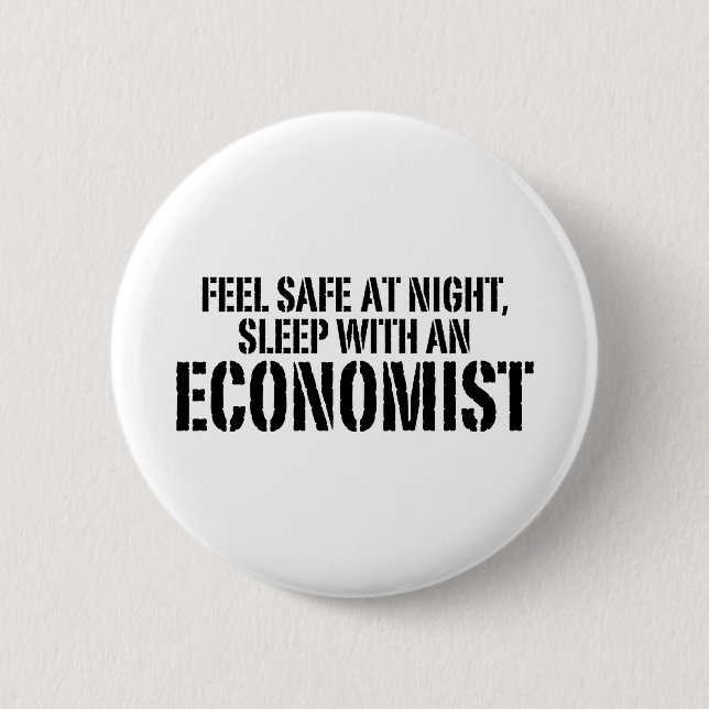 Funny Economist 6 Cm Round Badge (Front)