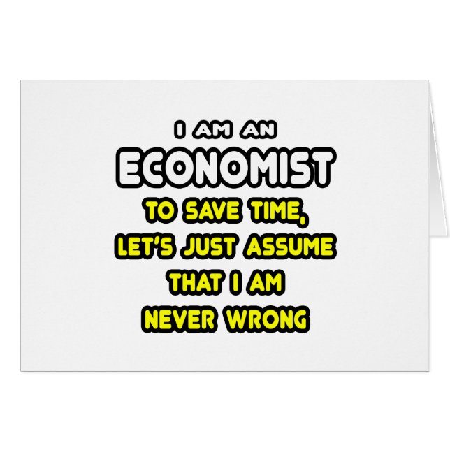 Funny Economist T-Shirts and Gifts (Front Horizontal)