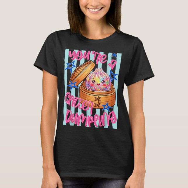 Funny Ed A Dumpling Cute Dumpling Kids Girls T-Shirt (Front)
