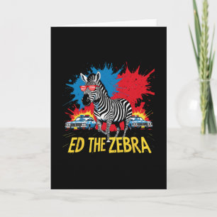Funny Ed The Zebra 2025 Adventure Retro Vintage 1 Card