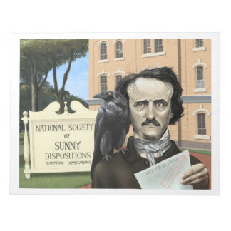 Funny Edgar Allen Poe Humour Notebook Notepad