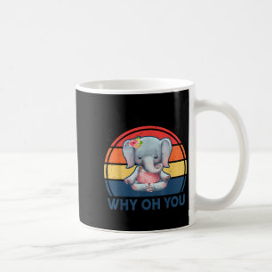 Funny Eff You See Kay Why Oh You Elephant Yoga  Coffee Mug