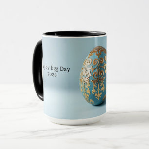 Funny Egg-cellent Day Pun Personalised Mug