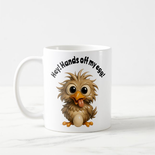 Funny Egg Defender  Coffee Mug (Left)