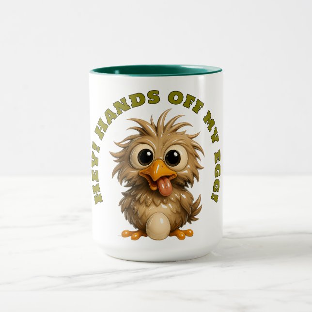 Funny Egg Guard Mug (Center)