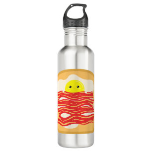 Funny Egg In A Bacon Toast Bed T-Shirt - Food Brea 710 Ml Water Bottle