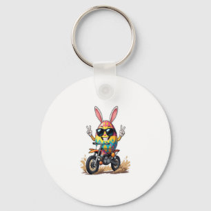 Funny Egg Motorbike Key Ring