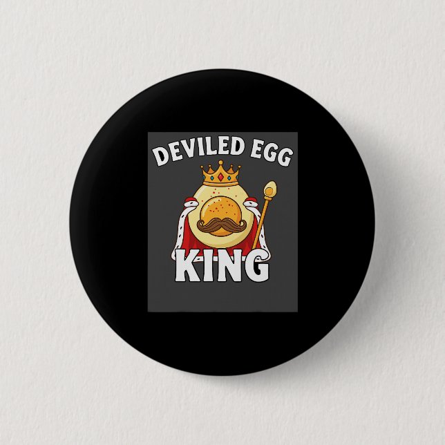 Funny Egg Pun Easter Brunch Thanksgiving Deviled E 6 Cm Round Badge (Front)