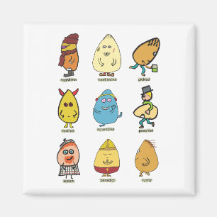 Funny Egg Puns Magnet