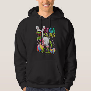 Funny Eggasaurus Stegosaurus Egg Dinosaur Happy Ea Hoodie