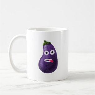 Funny Eggplant Vegetable Vegetarian Vegan Coffee Mug
