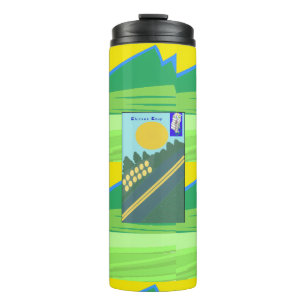 Funny Eggs Crossing the Road Thermal Tumbler