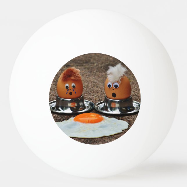 Funny eggs ping pong ball (Front)