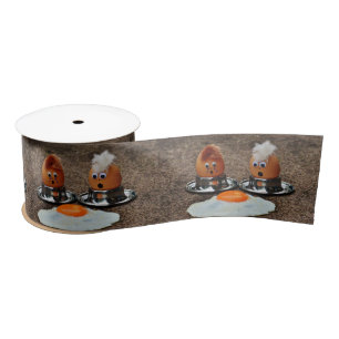 Funny eggs satin ribbon