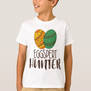 Funny Eggspert Hunter Easter Pun Quote Humourous T-Shirt
