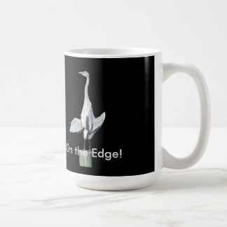 Funny Egret heron coffee mug