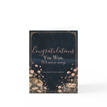 Funny Election Congratulations Card | You Won