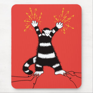 Funny Electric Cat Character High Voltage Mouse Pad