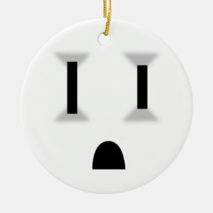 Funny Electrical Outlet Ceramic Tree Decoration