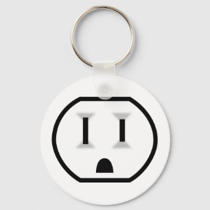 Funny Electrical Outlet Key Ring