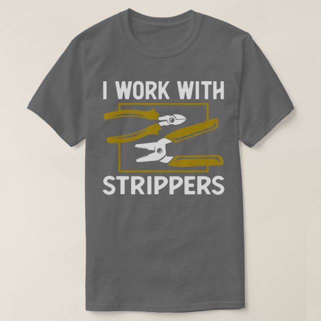 Funny Electrician Art For Men Dad Electronics Engi T-Shirt (Design Front)