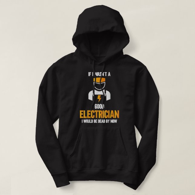 Funny Electrician Cool Electrical Engineer Design  Hoodie (Design Front)