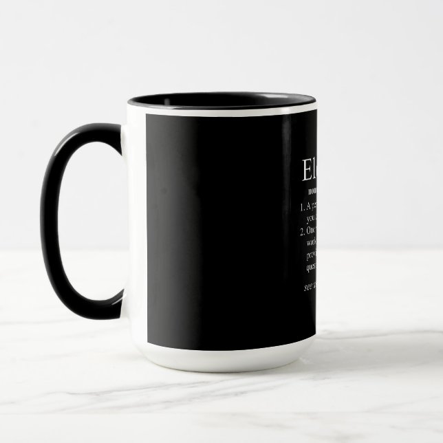 Funny Electrician Definition Electrical Engineer Mug (Left)