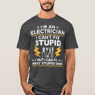 Funny Electrician For Men Women Journeyman Lineman T-Shirt