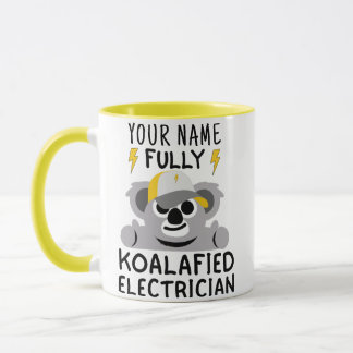 funny electrician gifts - Kwala pun Electrician Mug