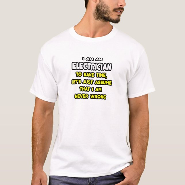 Funny Electrician T-Shirts and Gifts (Front)