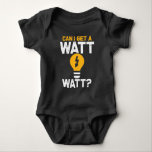 Funny Electrician Watt Pun electrical engineering Baby Bodysuit<br><div class="desc">Funny Electrician Watt Pun Humour electrical engineering Job.</div>