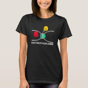 Funny Electricity Explained Stuff I Teacher Nerd G T-Shirt