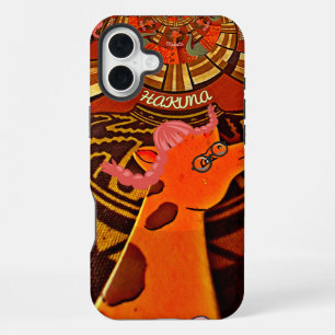 Funny Elegant Giraffe Accessorised African Style iPhone Case
