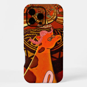 Funny Elegant Giraffe Accessorised African Style iPhone Case