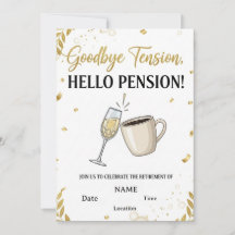 🎉 Funny & Elegant Retirement Party Invitation | C