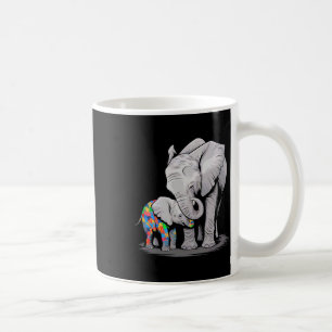 Funny Elephant Autism Awareness Autism Mum Kids Bo Coffee Mug