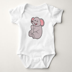 Funny Elephant Baby Bodysuit