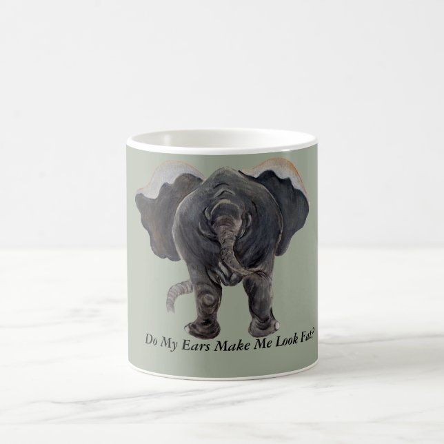 Funny Elephant Coffee Mug. Mug (Center)