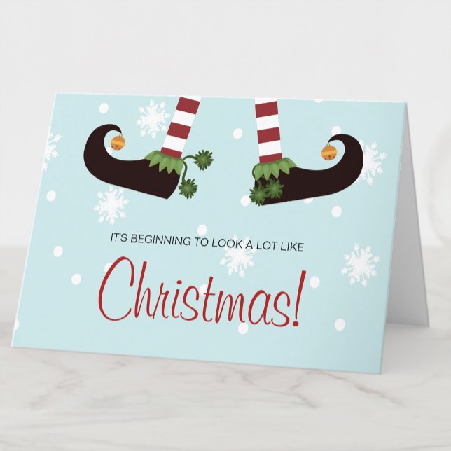 Funny Elf Christmas Card (Creator Uploaded)