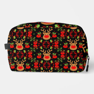 Funny Elf Christmas Wrapping Dopp Kit