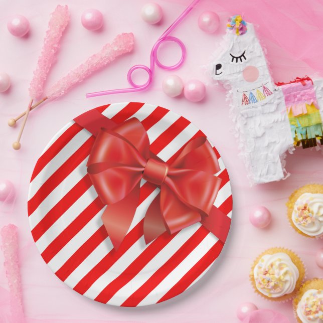 Funny Elf Legs Christmas | North Pole Mischief  Paper Plate (Party)