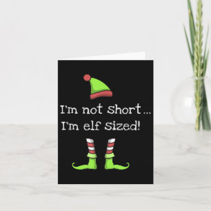 Funny Elf Quote Saying Graphic Xmas Present Elves Card