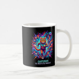 Funny Elopement The Unexpected Workout Retro Cat Coffee Mug