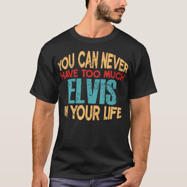  Funny Elvis Personalised Tshirt First Name Joke I (Front)